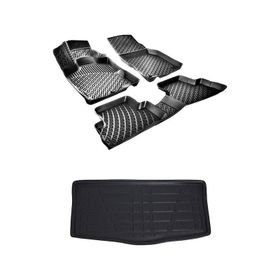 Bizymo Citroen C1 2005-2014 3D Siyah Havuzlu Paspas ve Bagaj Havuzu