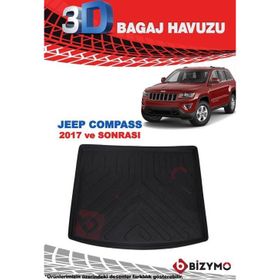 Bizymo Jeep Compass 2017 ve Sonrası 3D Bagaj Havuzu