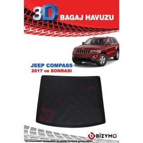 Bizymo Jeep Compass 2017 ve Sonrası 3D Bagaj Havuzu