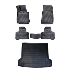 Bizymo Mercedes GLB 7 Koltuk Üst 3D Siyah Paspas ve Bagaj Havuzu