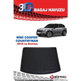 Bizymo Mini Cooper Countryman 2018 ve Sonrası 3D Bagaj Havuzu