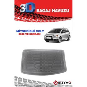 Bizymo Mitsubishi Colt 2009 ve Sonrası 3D Bagaj Havuzu