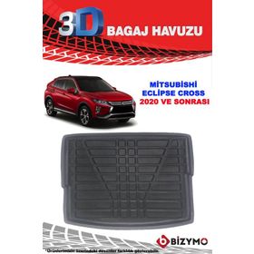 Bizymo Mitsubishi Eclipse Cross 2018 ve Sonrası 3D Bagaj Havuzu