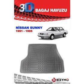 Bizymo Nissan Sunny Sedan 1991-1995 3D Bagaj Havuzu