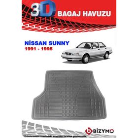 Bizymo Nissan Sunny Sedan 1991-1995 3D Bagaj Havuzu