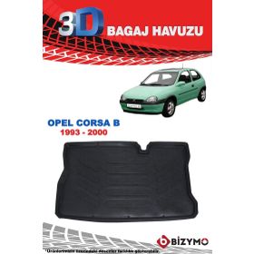 Bizymo Opel Corsa C 2001-2006 3D Bagaj Havuzu