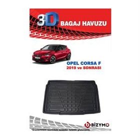 Bizymo Opel Corsa F 2019 Ve Sonrası 3D Bagaj Havuzu