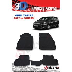 Bizymo Opel Zafira 2012 Sonrası 3D Paspas Takımı