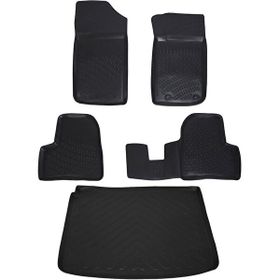 Bizymo Peugeot 206 + Plus 1999+ 3D Siyah Havuzlu Paspas ve Bagaj Havuzu