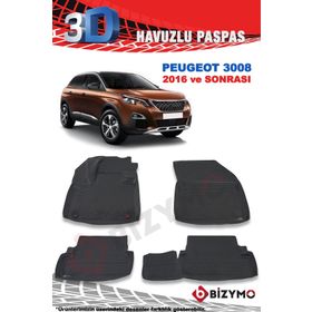 Bizymo Peugeot 3008 2016 Sonrası 3D Paspas Takımı