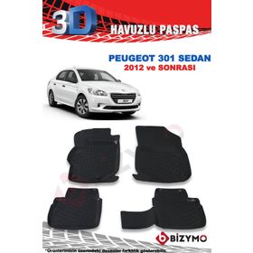Bizymo Peugeot 301 Sedan 2012 Sonrası 3D Paspas Takımı