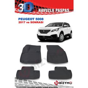 Bizymo Peugeot 5008 2017 Sonrası 3D Paspas Takımı