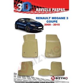 Bizymo Renault Megane 3 Coupe 2009-2015 3D Bej Paspas Takımı