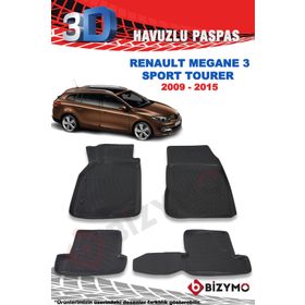 Bizymo Renault Megane 3 Sport Tourer 2009-2015 3D Paspas Takımı