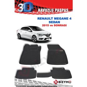 Bizymo Renault Megane 4 Sedan 2015 Sonrası 3D Paspas Takımı