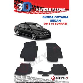 Bizymo Skoda Octavia Sedan 2013 Sonrası 3D Paspas Takımı