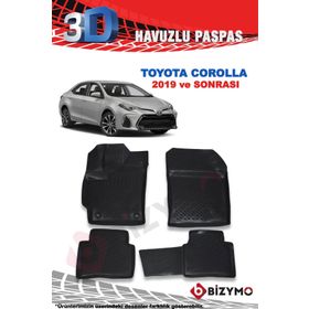 Bizymo Toyota Corolla Hybrid Sedan 2019 Sonrası 3D Paspas Takımı