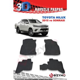 Bizymo Toyota Hilux 2015 Sonrası 3D Paspas Takımı