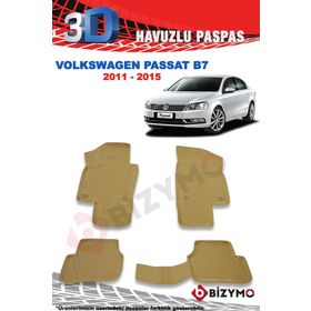 Bizymo Volkswagen Passat B7 2011-2015 3D Bej Paspas Takımı