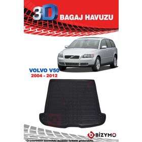 Bizymo Volvo V50 2004-2012 Premium 3D Oto Bagaj Havuzu