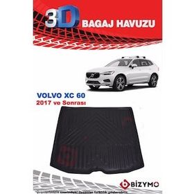 Bizymo Volvo XC60 Suv 2017 ve Sonrası 3D Bagaj Havuzu