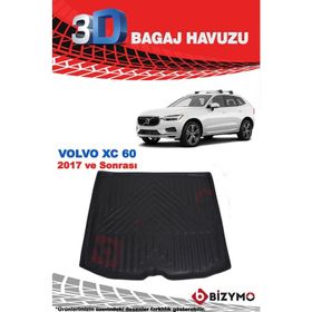 Bizymo Volvo XC60 Suv 2017 ve Sonrası 3D Bagaj Havuzu