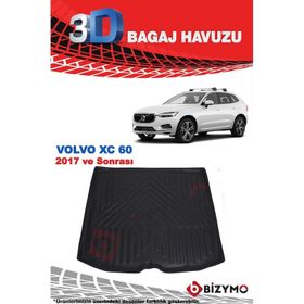 Bizymo Volvo XC60 Suv 2017 ve Sonrası 3D Bagaj Havuzu