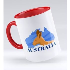 BK 1 Gift Australia Tasarımlı Kırmızı Kupa Bardak