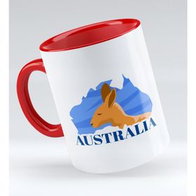 BK 1 Gift Australia Tasarımlı Kırmızı Kupa Bardak