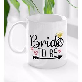BK 1 Gift Bride To Be Tasarımlı Beyaz Kupa Bardak