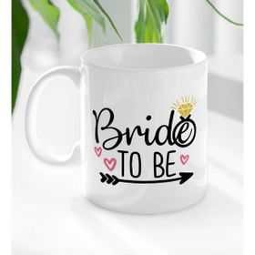 BK 1 Gift Bride To Be Tasarımlı Beyaz Kupa Bardak