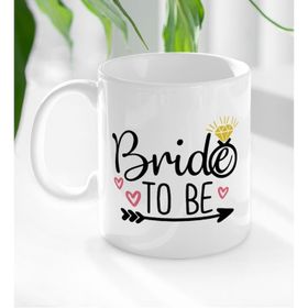 BK 1 Gift Bride To Be Tasarımlı Beyaz Kupa Bardak