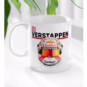 BK 1 Gift F1 Verstappen Tasarımlı Beyaz Kupa Bardak