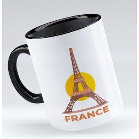 BK 1 Gift France Tasarımlı Siyah Kupa Bardak