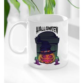 BK 1 Gift Halloween Tasarımlı Beyaz Kupa Bardak