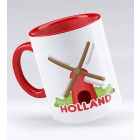 BK 1 Gift Holland Tasarımlı Kırmızı Kupa Bardak