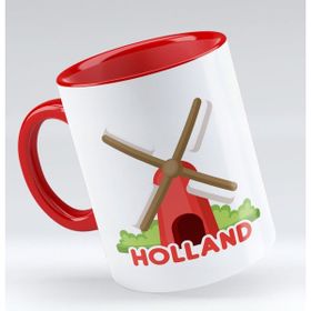 BK 1 Gift Holland Tasarımlı Kırmızı Kupa Bardak