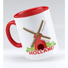 BK 1 Gift Holland Tasarımlı Kırmızı Kupa Bardak