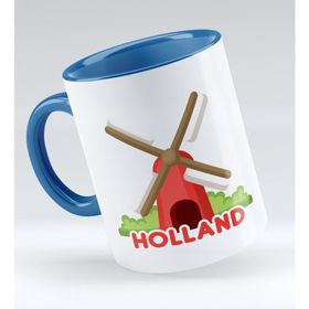 BK 1 Gift Holland Tasarımlı Mavi Kupa Bardak