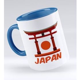 BK 1 Gift Japan Tasarımlı Mavi Kupa Bardak