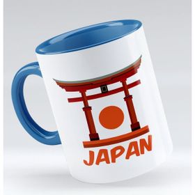 BK 1 Gift Japan Tasarımlı Mavi Kupa Bardak