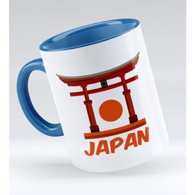 BK 1 Gift Japan Tasarımlı Mavi Kupa Bardak