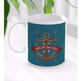 BK 1 Gift King Of The Sea Tasarımlı Beyaz Kupa Bardak