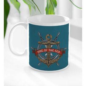 BK 1 Gift King Of The Sea Tasarımlı Beyaz Kupa Bardak