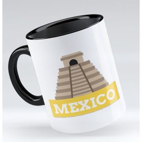 BK 1 Gift Mexico Tasarımlı Siyah Kupa Bardak