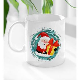 BK 1 Gift Noel Baba Tasarımlı Beyaz Kupa Bardak