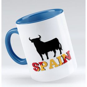 BK 1 Gift Spain Tasarımlı Mavi Kupa Bardak