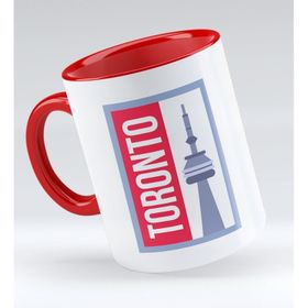 BK 1 Gift Toronto Tasarımlı Kırmızı Kupa Bardak