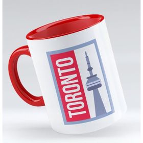 BK 1 Gift Toronto Tasarımlı Kırmızı Kupa Bardak