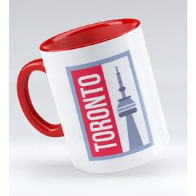 BK 1 Gift Toronto Tasarımlı Kırmızı Kupa Bardak
